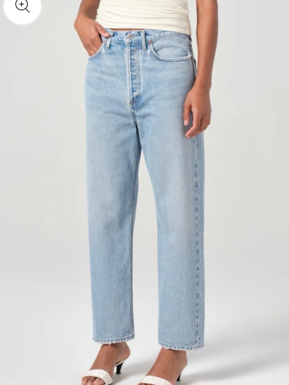 AGOLDE 90'S CROP MID RISE STRAIGHT